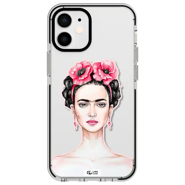 Ferida Watercolor Apple iPhone 12 mini impact black border Case