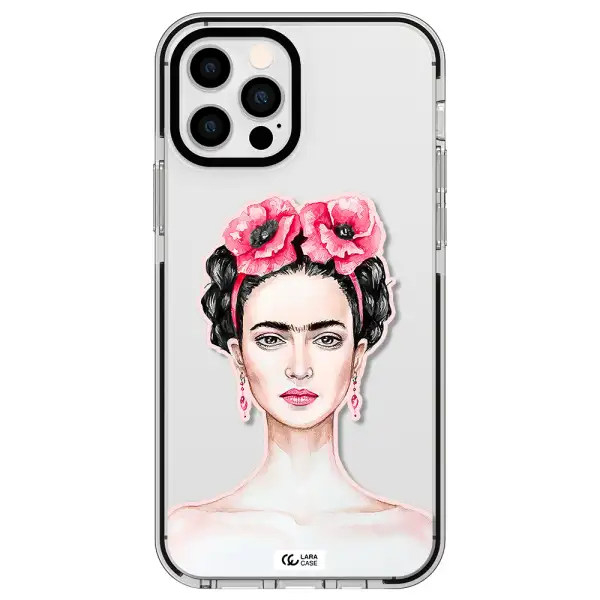 Ferida Watercolor Apple iPhone 12 pro impact black border Case