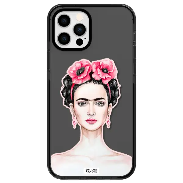 Ferida Watercolor Apple iPhone 12 pro impact Smoke Black Case