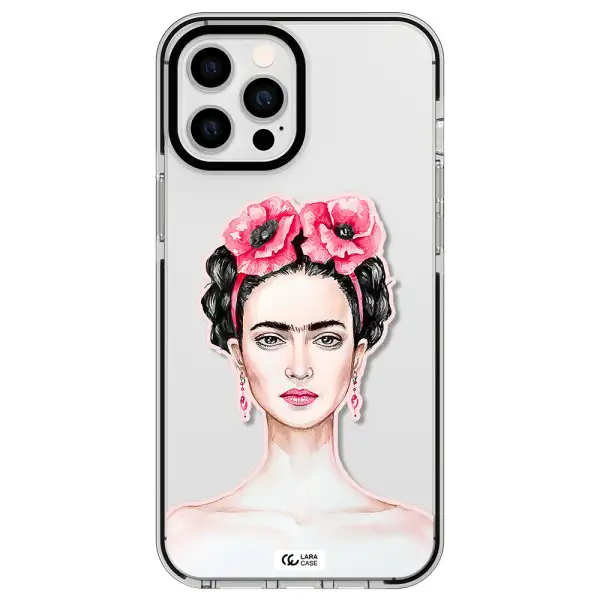 Ferida Watercolor Apple iPhone 12 pro max impact black border Case