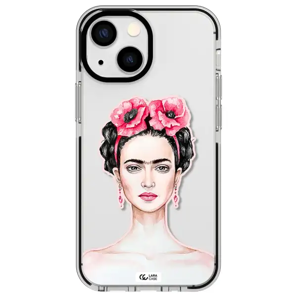 Ferida Watercolor Apple iPhone 13 mini impact black border Case