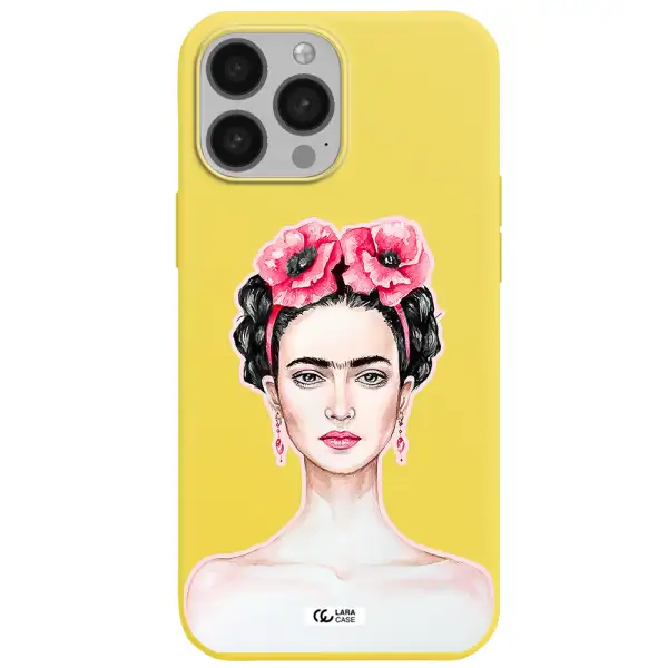 Ferida Watercolor Apple iPhone 13 Pro Silicone canary yellow Case