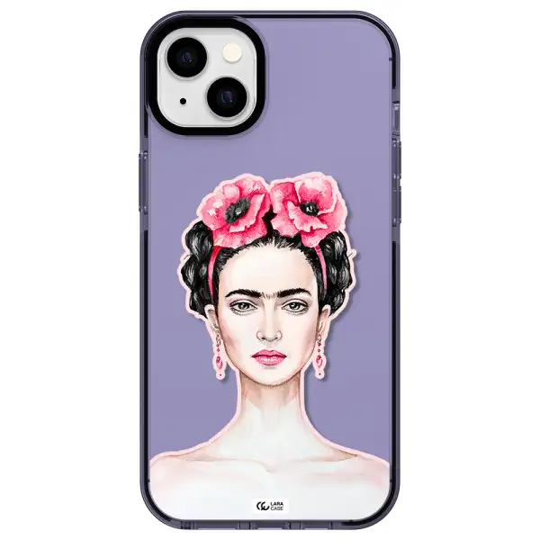 Ferida Watercolor Apple iPhone 14 plus impact Lilac Case