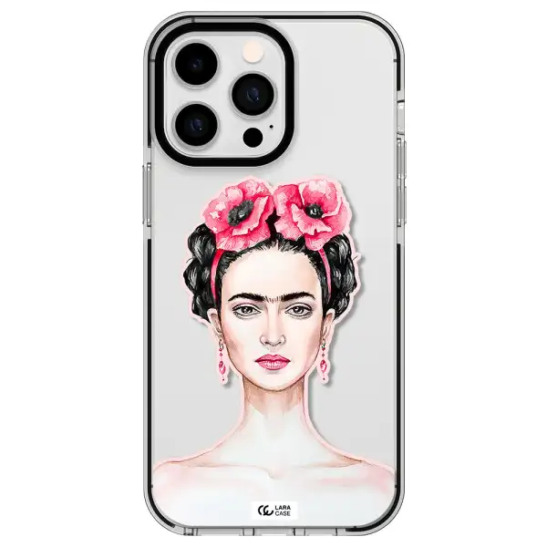 Ferida Watercolor Apple iPhone 14 pro max impact black border Case