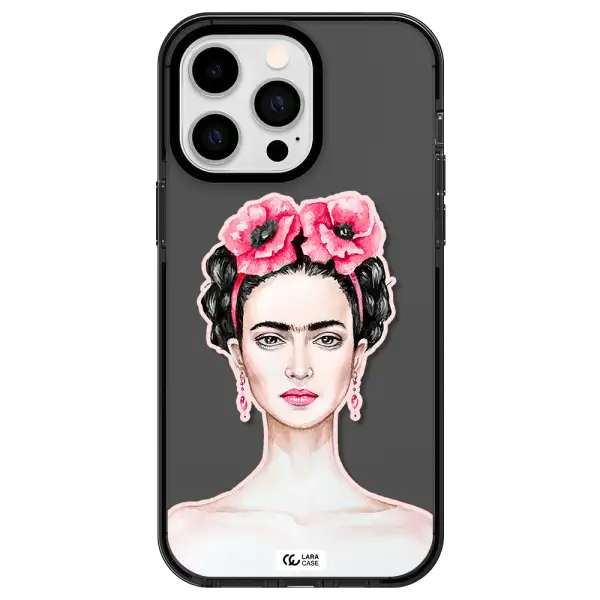 Ferida Watercolor Apple iPhone 15 Pro impact Smoke Black Case