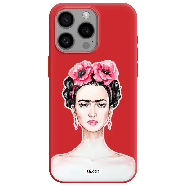 Ferida Watercolor Apple Iphone 15 Pro Max Silicone Imperial Red Case