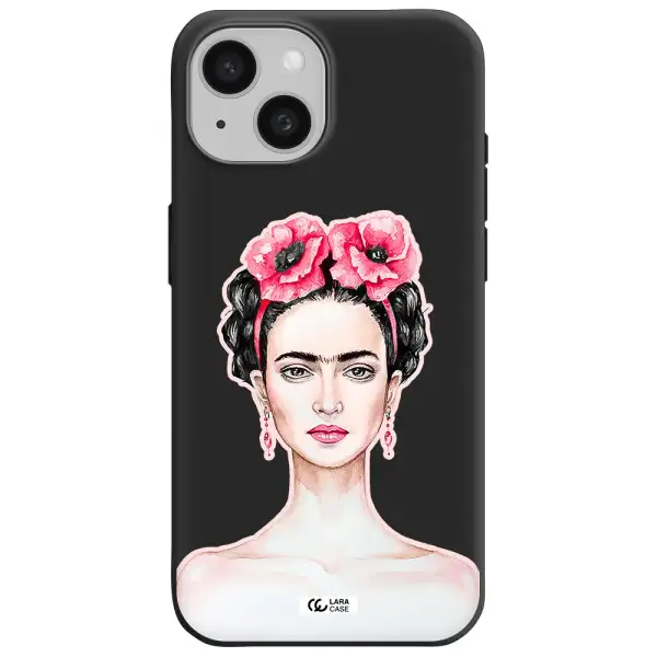 Ferida Watercolor Apple iPhone 15 Silicone black Case