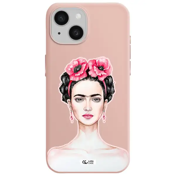 Ferida Watercolor Apple Iphone 15 Silicone Pastel Pink Case