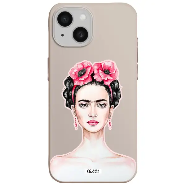 Ferida Watercolor Apple iPhone 15 Silicone Stone Case