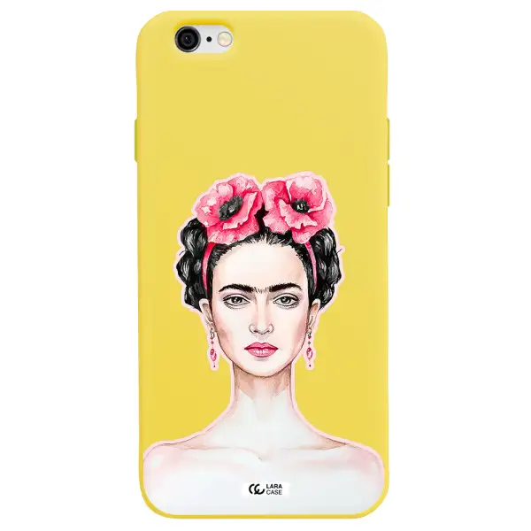 Ferida Watercolor Apple iPhone 6 Silicone canary yellow Case