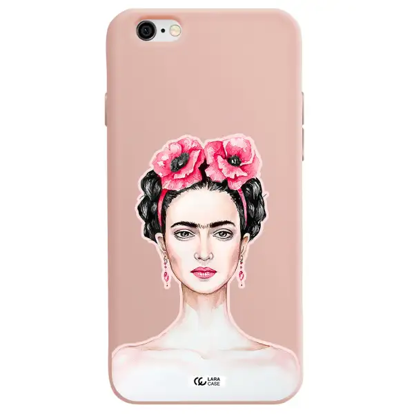 Ferida Watercolor Apple iPhone 6 Silicone pastel pink Case