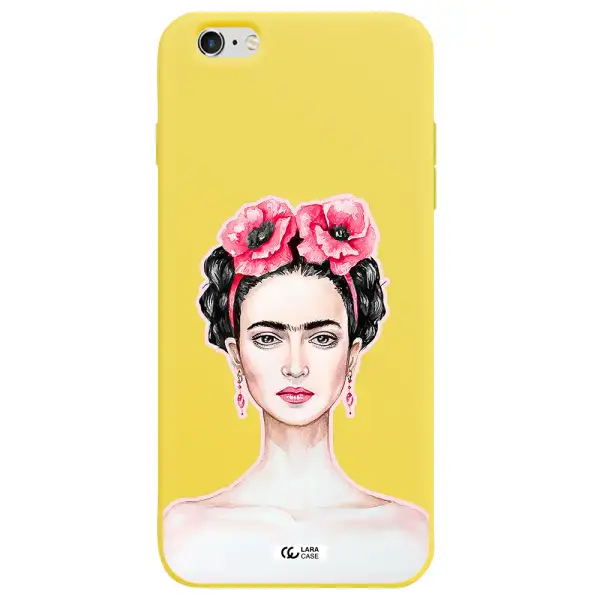 Ferida Watercolor Apple iPhone 6S Silicone canary yellow Case