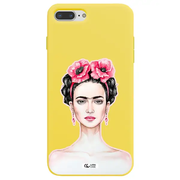 Ferida Watercolor Apple iPhone 7 plus Silicone canary yellow Case