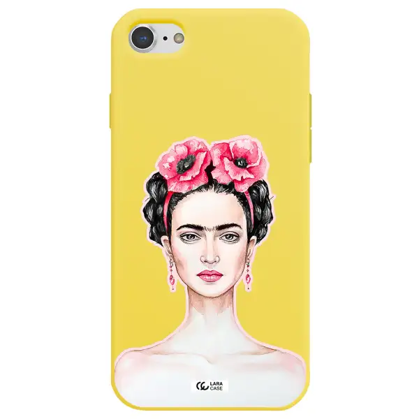 Ferida Watercolor Apple iPhone 8 Silicone canary yellow Case