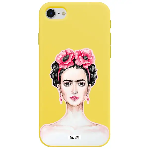 Ferida Watercolor Apple iPhone se 2020 Silicone canary yellow Case