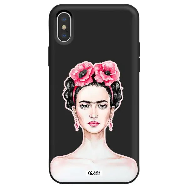 Ferida Watercolor Apple iPhone XS Silicone black Case