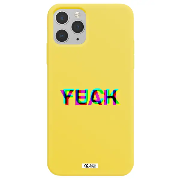 F#*K Yeah Apple iPhone 11 pro Silicone canary yellow Case