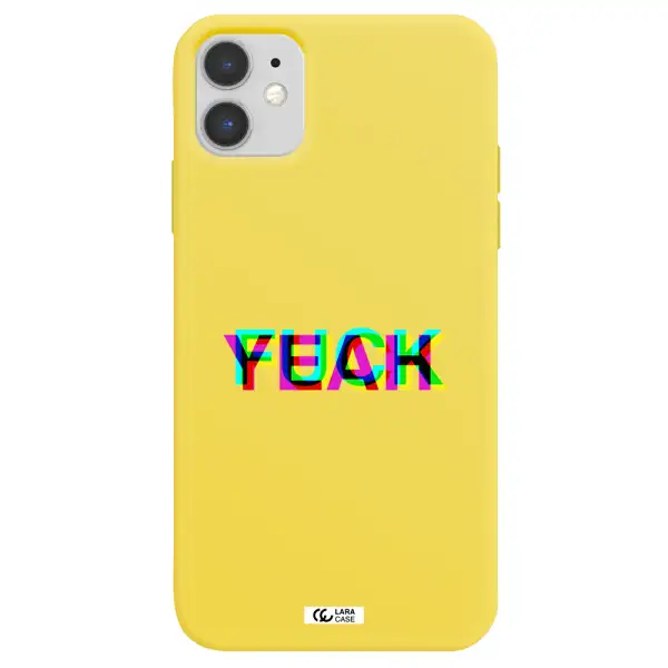 F#*K Yeah Apple iPhone 11 Silicone canary yellow Case