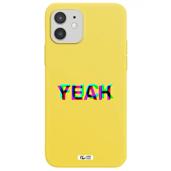 F#*K Yeah Apple iPhone 12 mini Silicone canary yellow Case