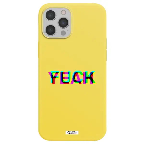 F#*K Yeah Apple iPhone 12 pro Silicone canary yellow Case
