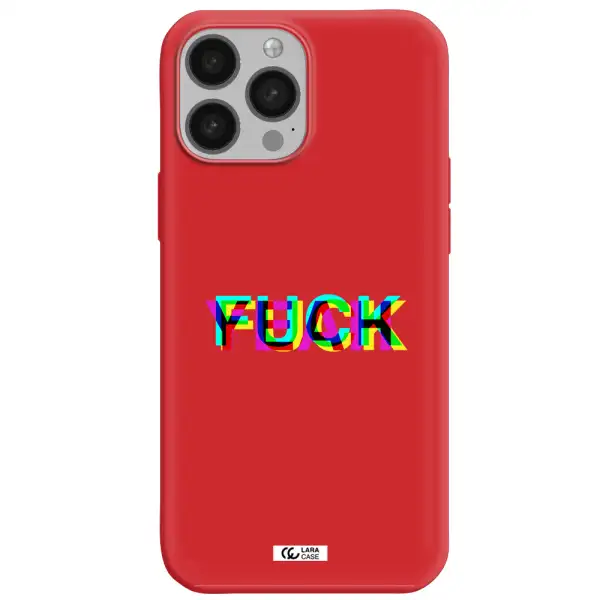 F#*K Yeah Apple iPhone 13 Pro Silicone Imperial Red Case