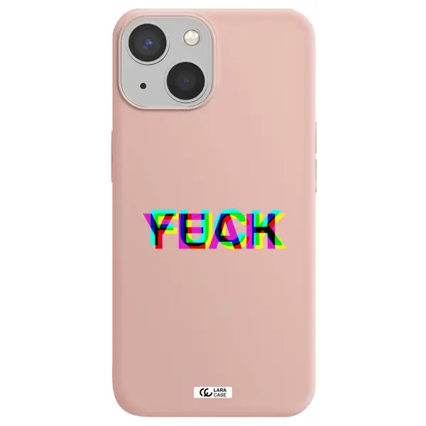 F#*K Yeah Apple iPhone 13 Silicone pastel pink Case