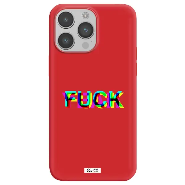 F#*K Yeah Apple iPhone 14 pro max Silicone Imperial Red Case