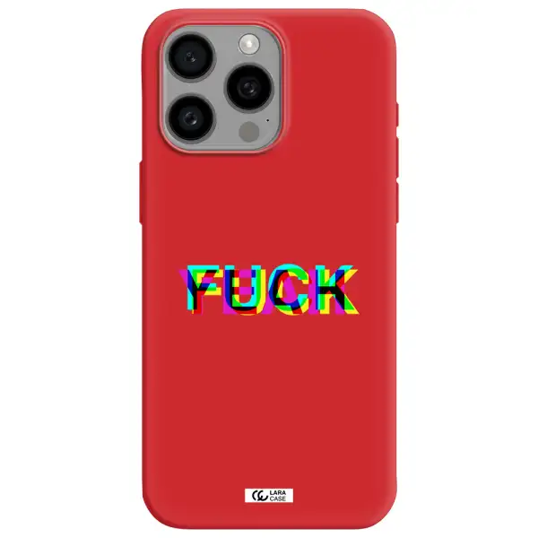 F#*K Yeah Apple Iphone 15 Pro Max Silicone Imperial Red Case