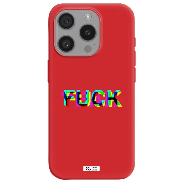 F#*K Yeah Apple Iphone 15 Pro Silicone Imperial Red Case