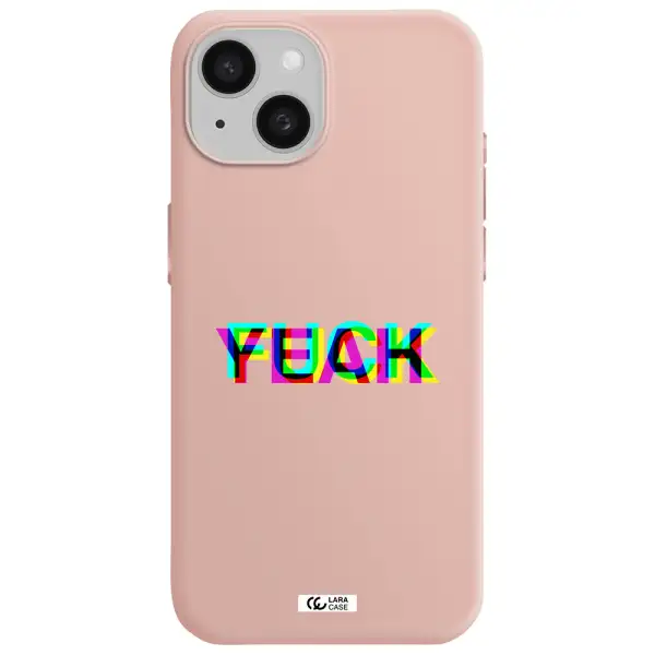 F#*K Yeah Apple Iphone 15 Silicone Pastel Pink Case
