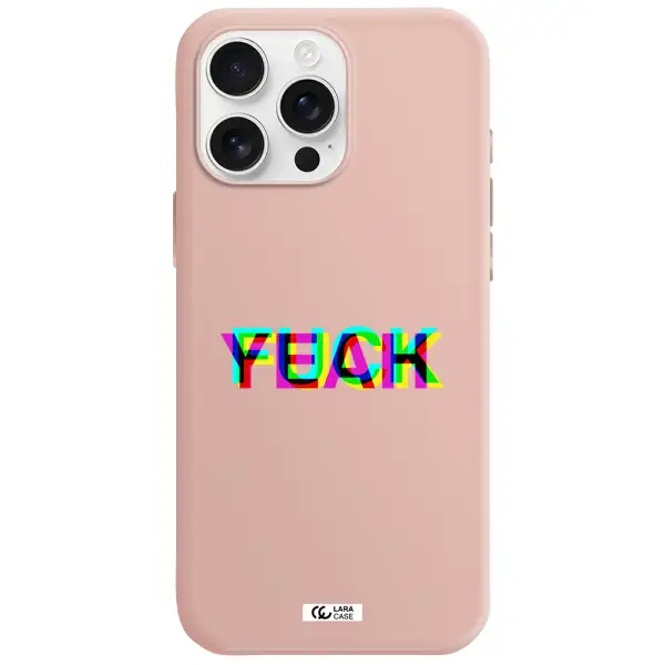 F#*K Yeah Apple Iphone 16 Pro Max Silicone Pastel Pink Case