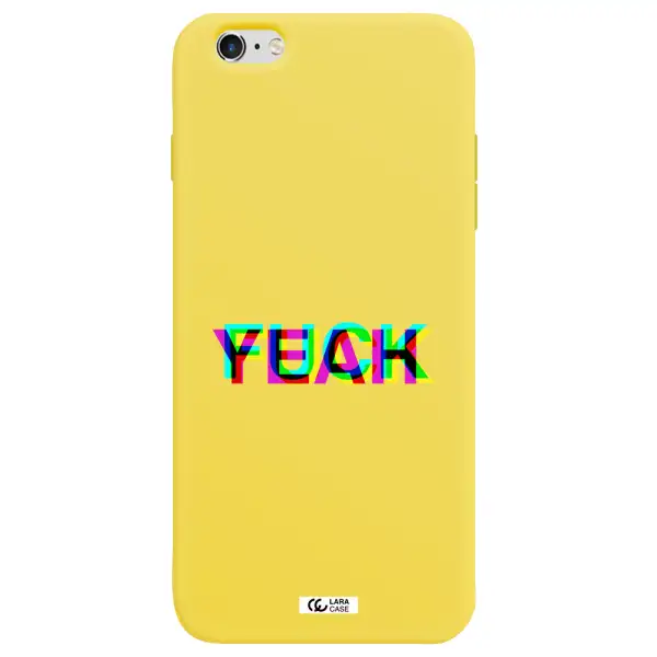 F#*K Yeah Apple iPhone 6 plus Silicone canary yellow Case