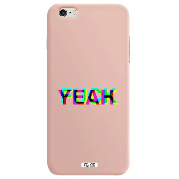 F#*K Yeah Apple iPhone 6 plus Silicone pastel pink Case