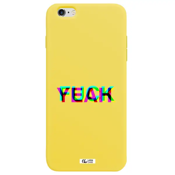 F#*K Yeah Apple iPhone 6 s plus Silicone canary yellow Case