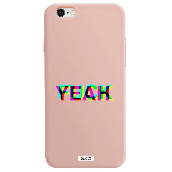 F#*K Yeah Apple iPhone 6 Silicone pastel pink Case