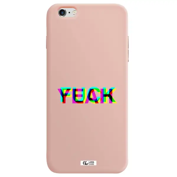 F#*K Yeah Apple iPhone 6S Silicone pastel pink Case