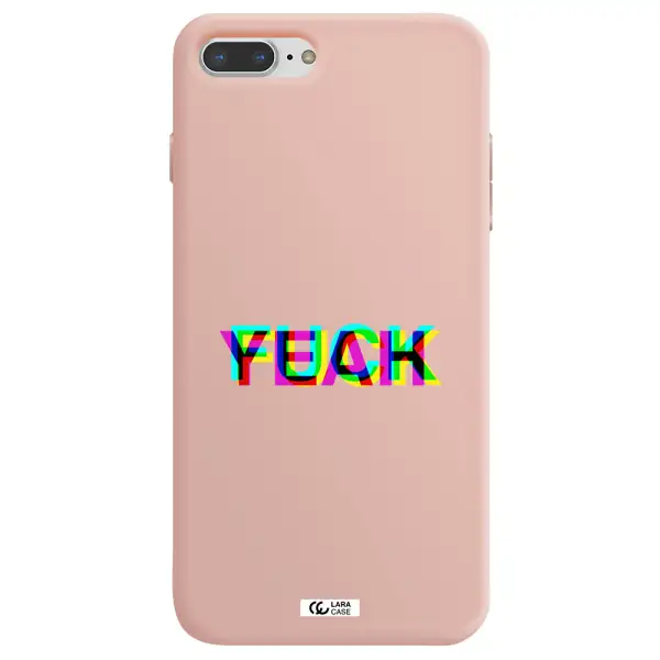 F#*K Yeah Apple iPhone 7 plus Silicone pastel pink Case