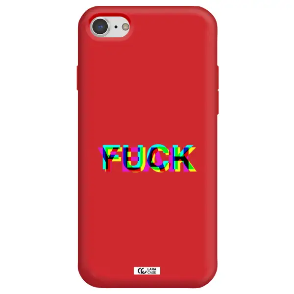 F#*K Yeah Apple iPhone 7 Silicone Imperial Red Case