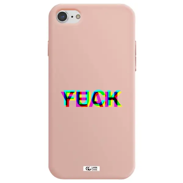 F#*K Yeah Apple iPhone 7 Silicone pastel pink Case