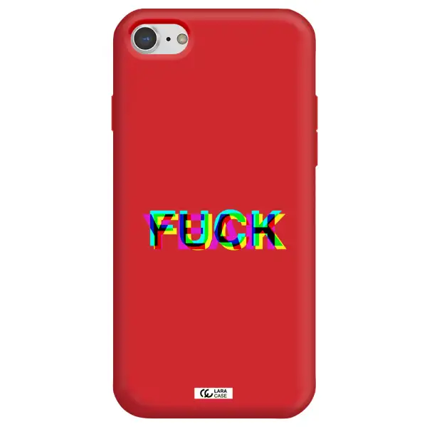 F#*K Yeah Apple iPhone 8 Silicone Imperial Red Case