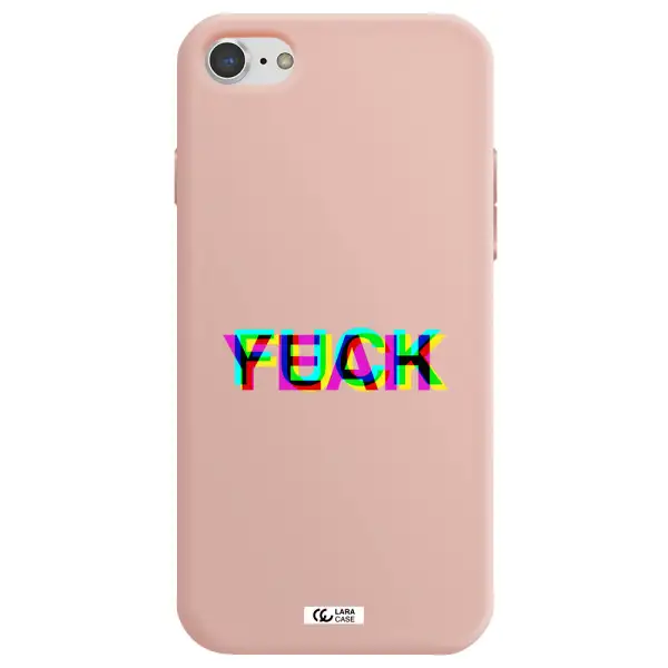 F#*K Yeah Apple iPhone 8 Silicone pastel pink Case