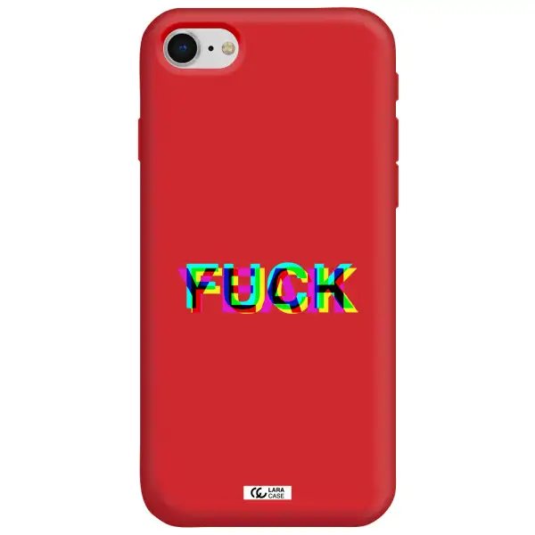 F#*K Yeah Apple iPhone se 2020 Silicone Imperial Red Case