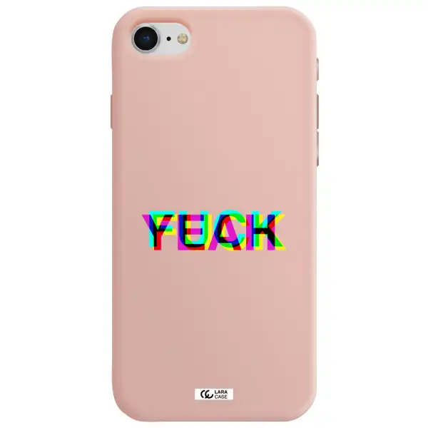 F#*K Yeah Apple iPhone se 2020 Silicone pastel pink Case