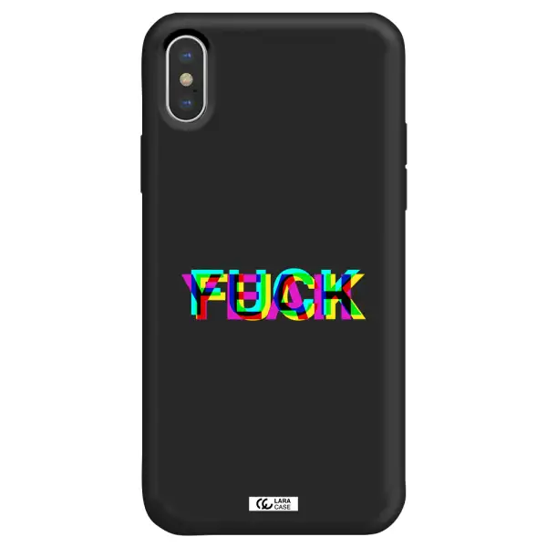 F#*K Yeah Apple iPhone X Silicone black Case