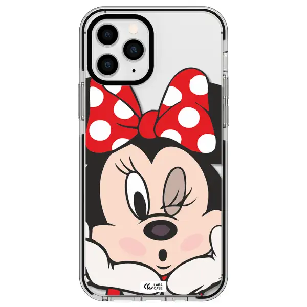 Minnie Mouse Apple iPhone 11 pro impact black border Case