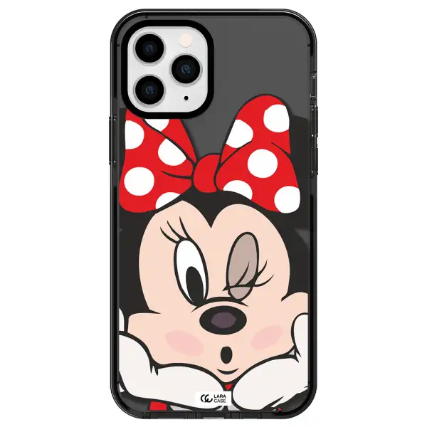 Minnie Mouse Apple iPhone 11 pro impact Smoke Black Case