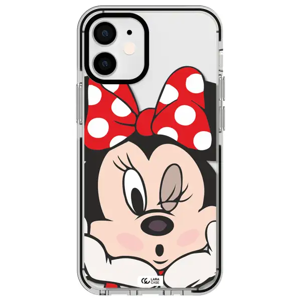 Minnie Mouse Apple iPhone 12 mini impact black border Case