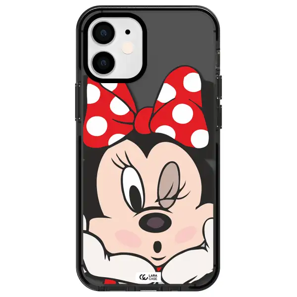 Minnie Mouse Apple iPhone 12 mini impact Smoke Black Case