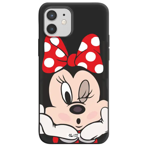 Minnie Mouse Apple iPhone 12 mini Silicone black Case