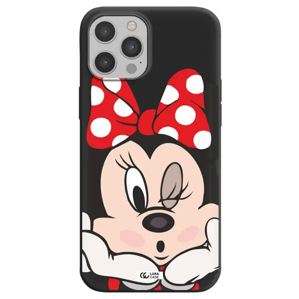 Minnie Mouse Apple iPhone 12 pro max Silicone black Case